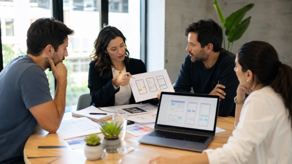 Agencia de diseño web en Argentina evaluando una propuesta para una empresa