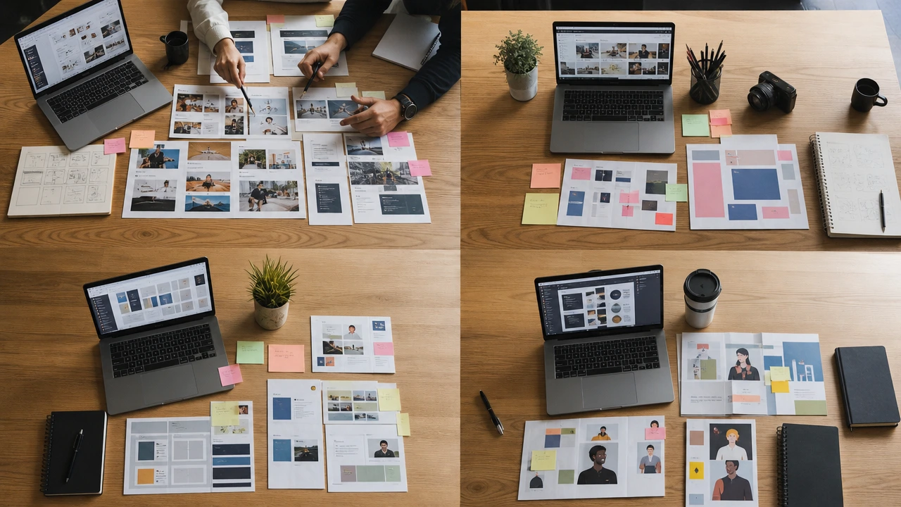 Comparativa visual entre agencia, freelancer, plantilla y equipo interno para crear una web