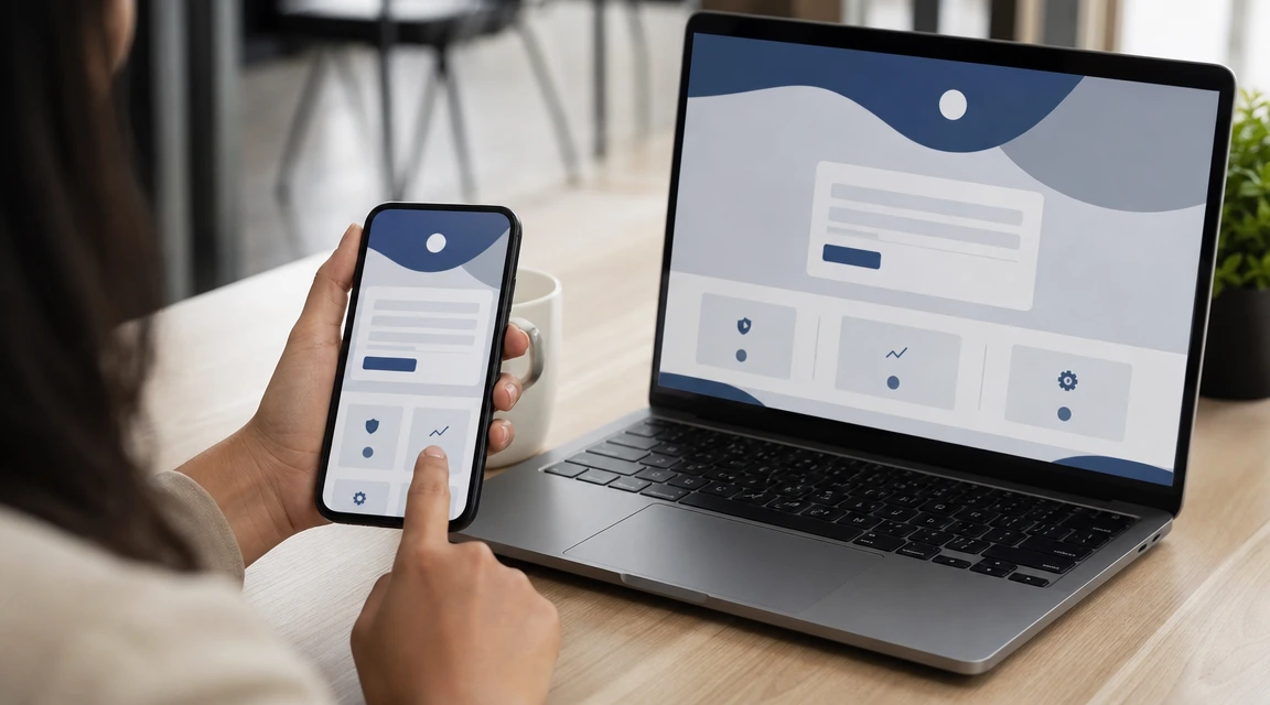 Mantenimiento web revisando formularios y botones de contacto desde celular