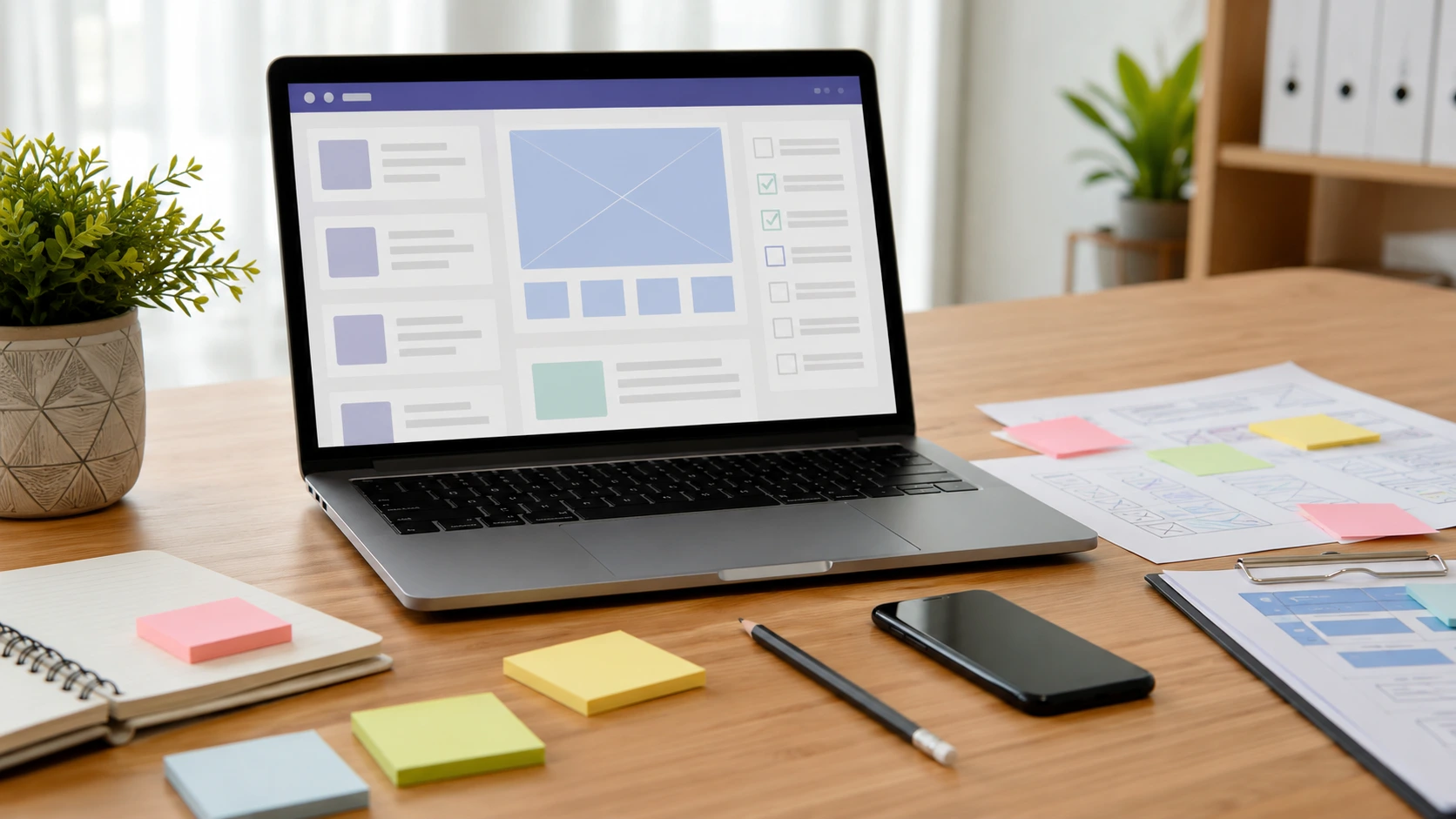 Checklist visual para revisar una página web empresarial antes de contratar o publicar
