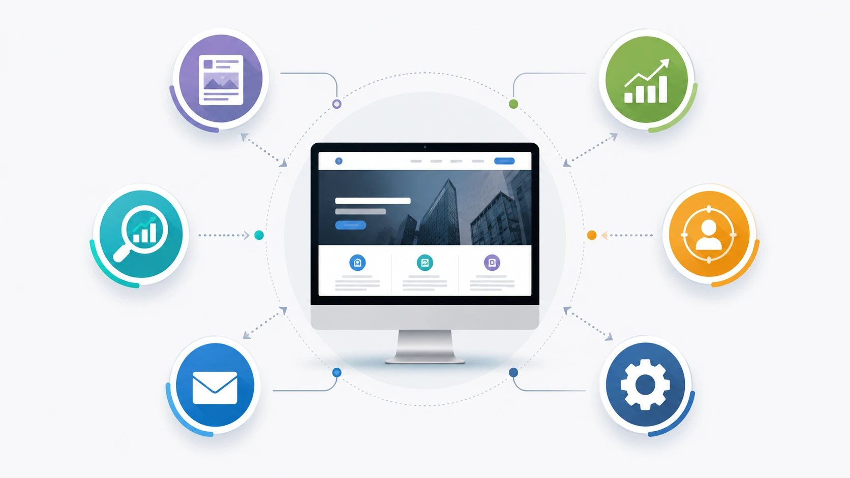 Diagrama sobre los casos en los que conviene usar WordPress para una web profesional.