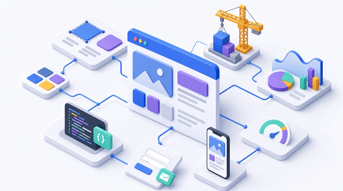 Componentes principales de un proyecto de desarrollo web profesional.