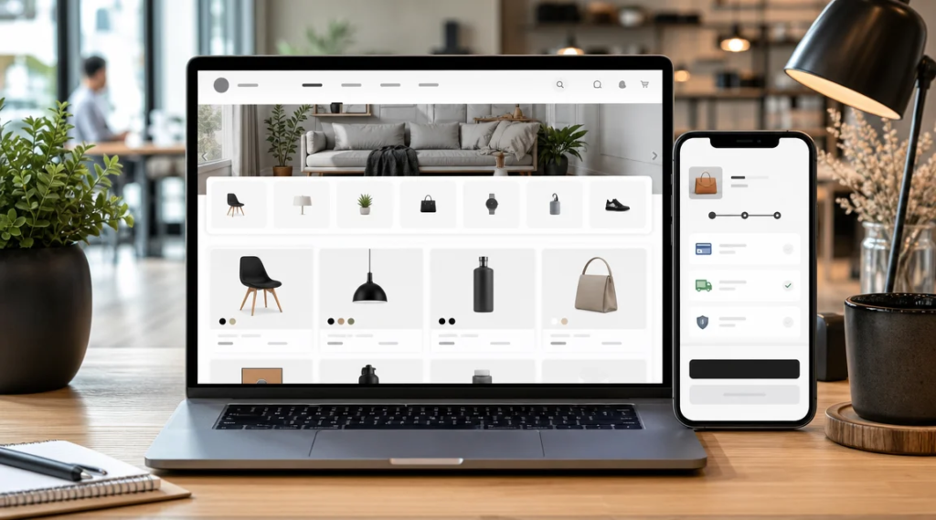 Diseño de página web ecommerce profesional con tienda online responsive orientada a ventas.