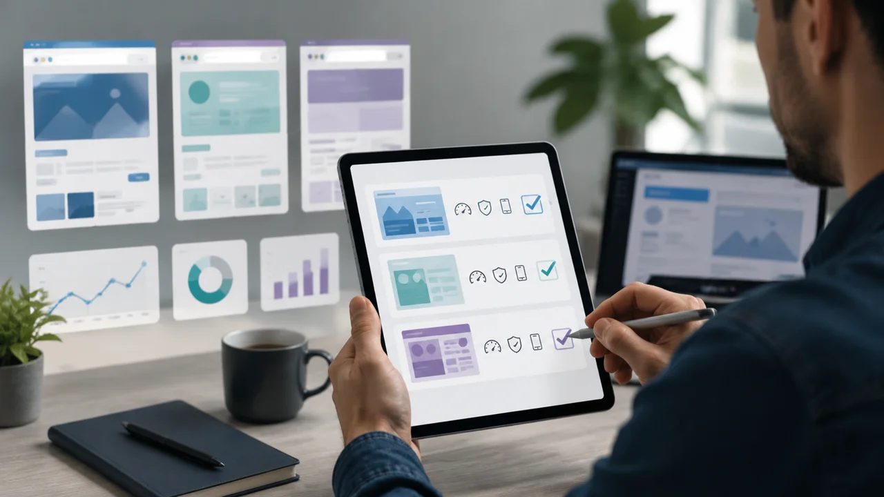 Checklist visual para evaluar una empresa de desarrollo de paginas web.