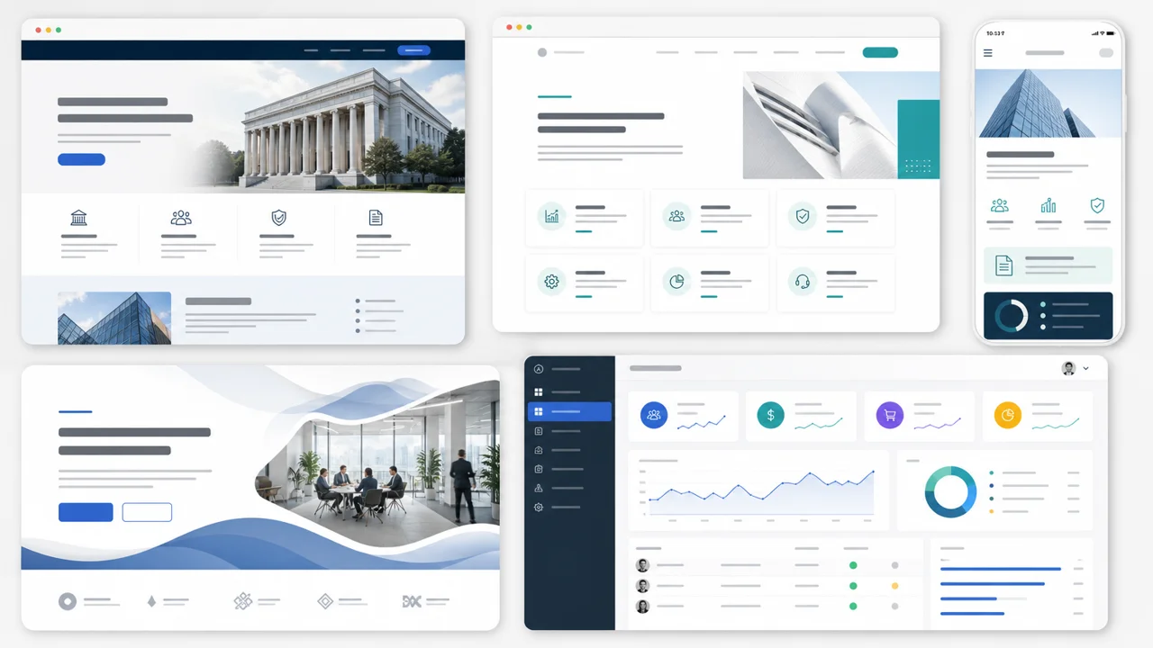Distintos tipos de paginas web que puede crear una agencia para negocios.