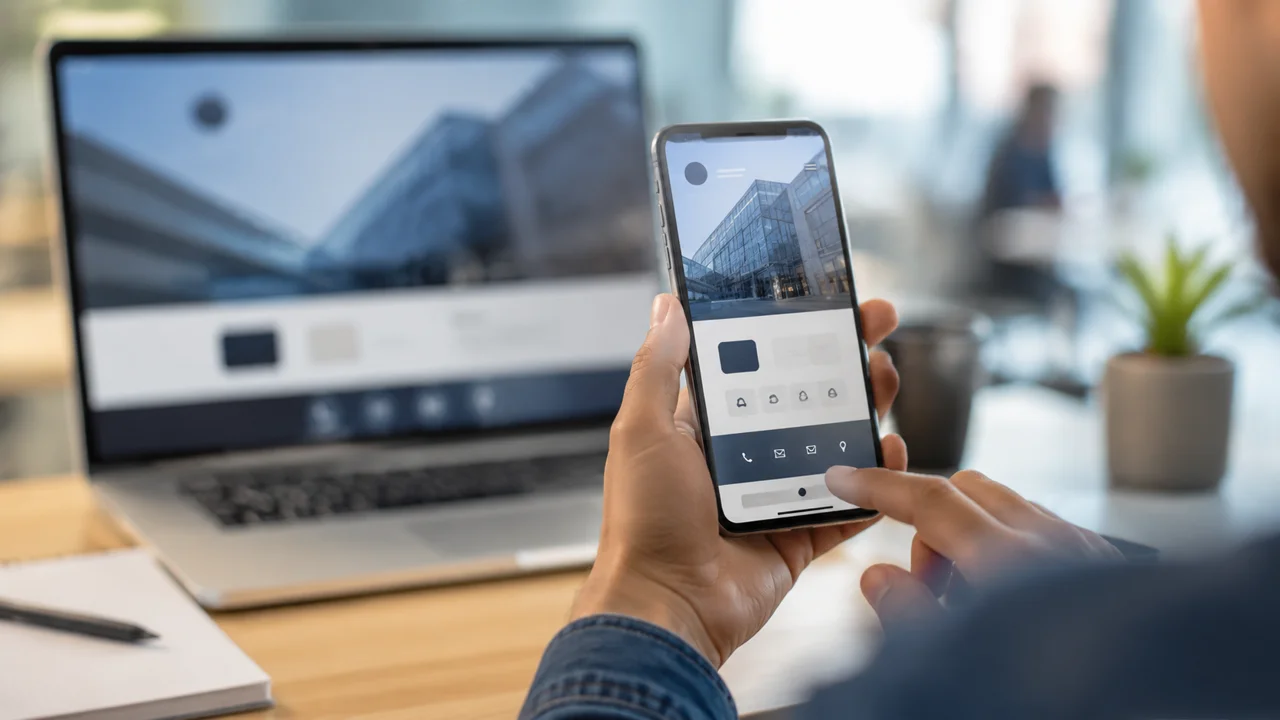 Web corporativa responsive optimizada para consultas desde celular