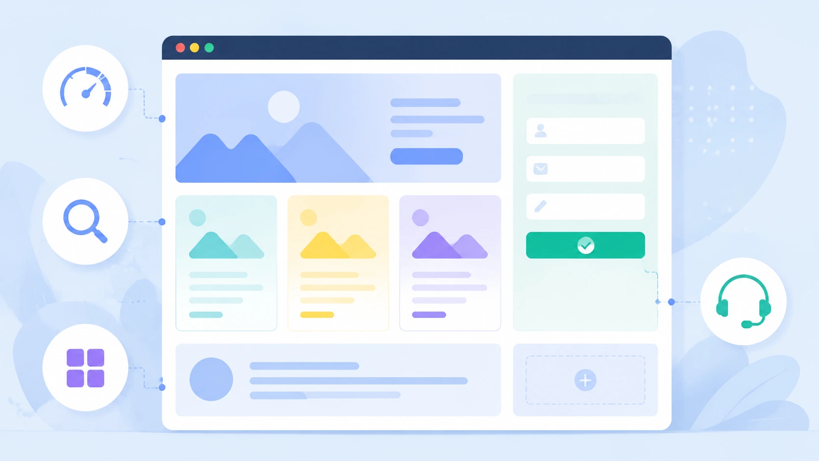 Representacion de WordPress como base para una web comercial con estrategia, SEO y conversion.
