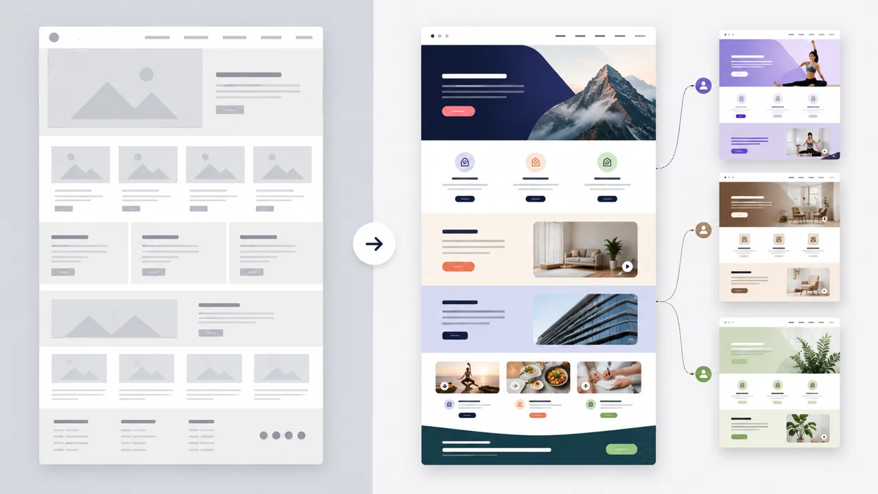 Comparacion entre una plantilla de WordPress y un desarrollo personalizado para un negocio